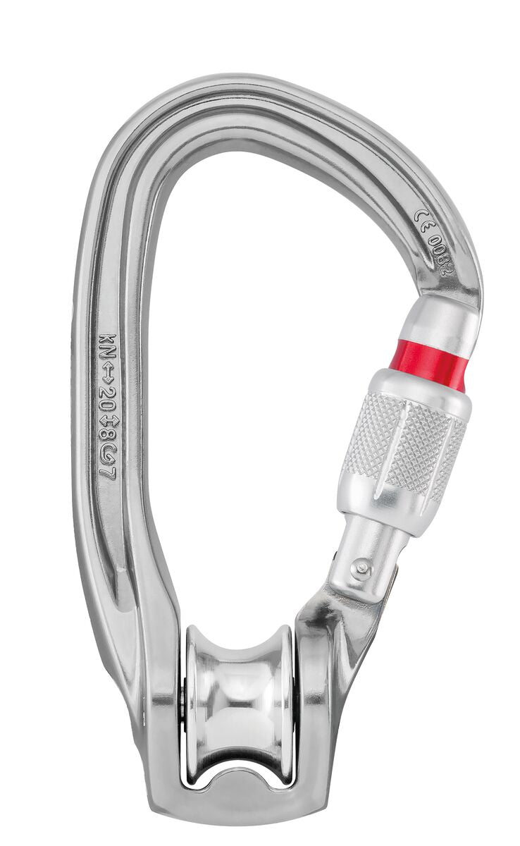 Petzl | P75 SL - RollLclip Z Pulley Carabiner (Screw-Lock)