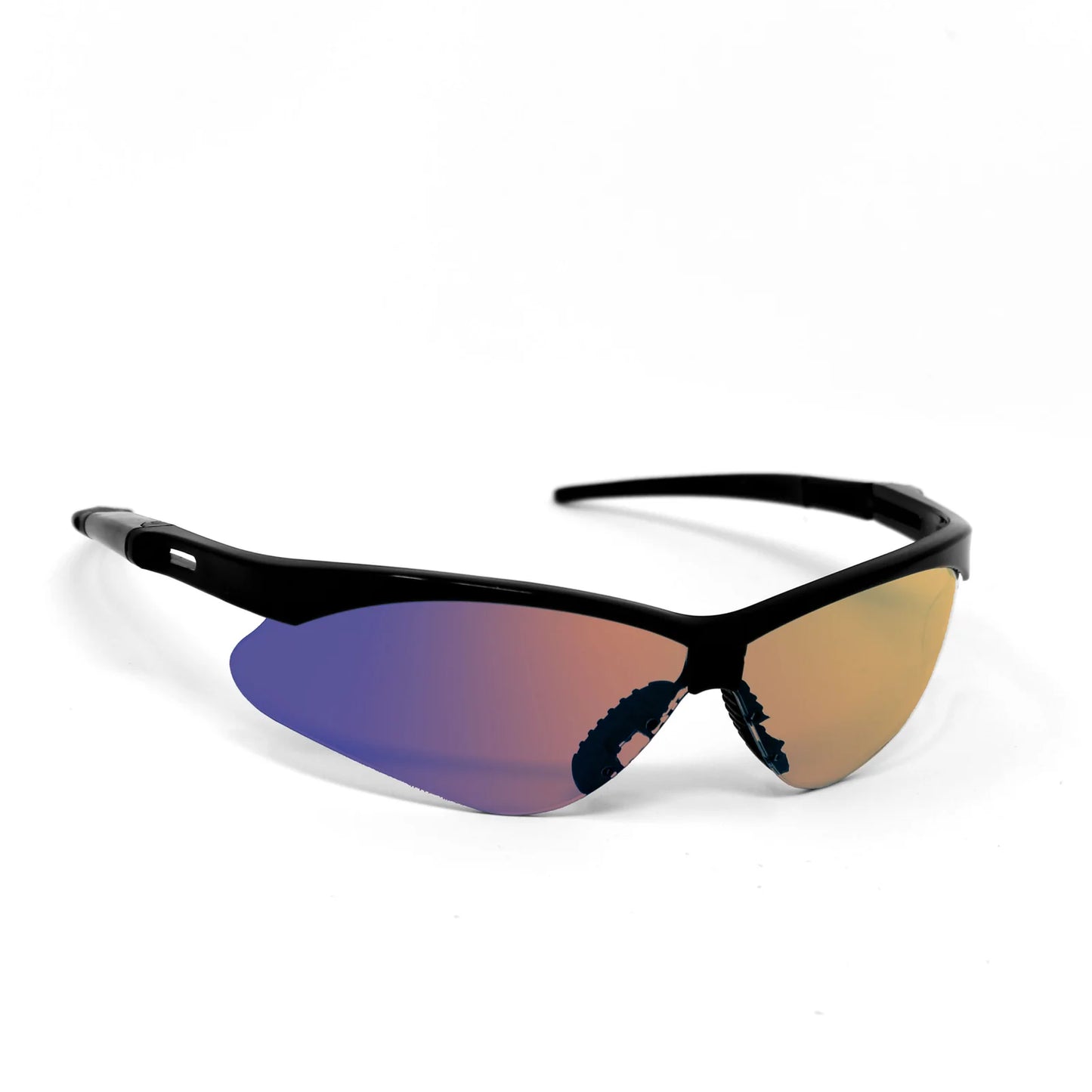 110BM- OPTIC MAX Blue Mirror Lens With Black Frame