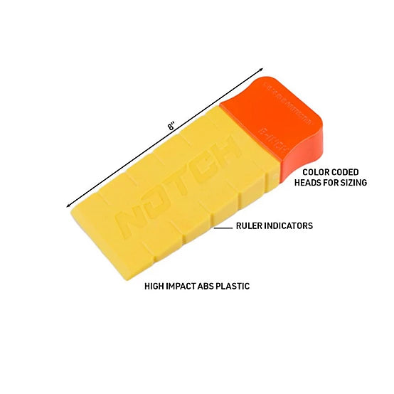 NOTCH 8- FELLING WEDGE YELLOW AND ORANGE