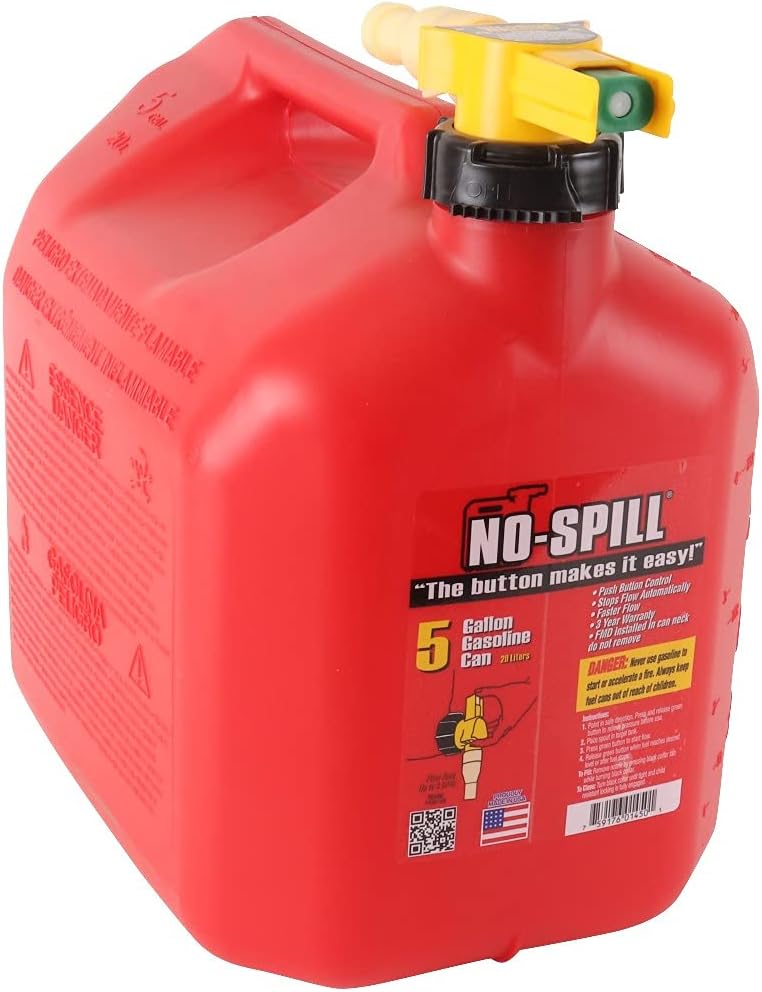 Gas Can 5 Gallon No-Spill
