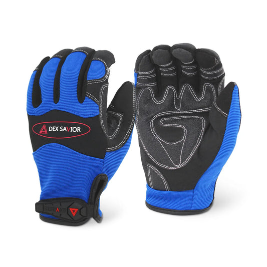 Elite| MG401 Savior Blue Mechanic Gloves PTBD Large